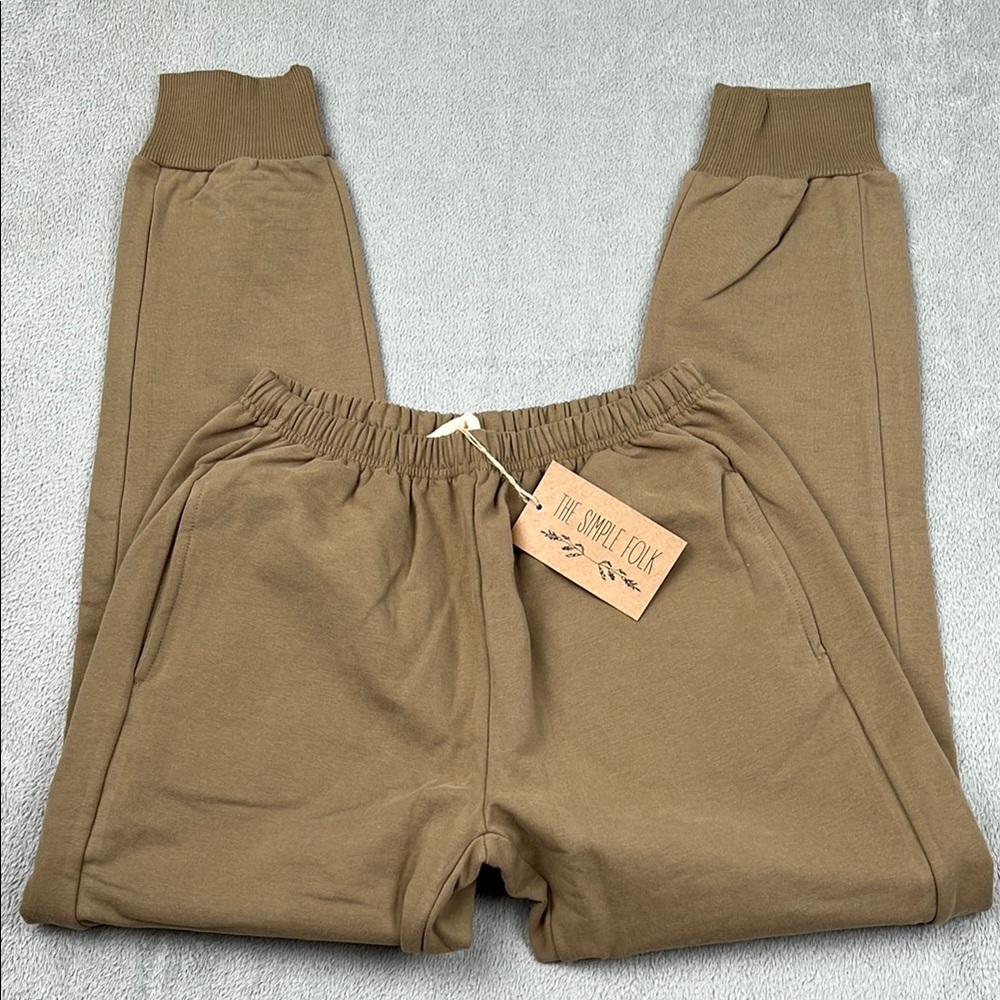 NEW‎ The Simple Folk The Tracksuit Trouser Walnut Brown XS Womens Jogger Pants